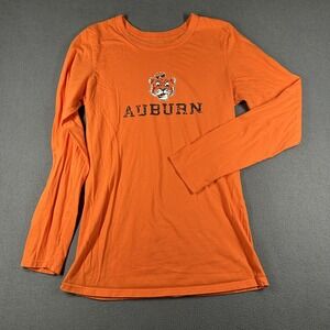 Auburn Tigers Shirt Womens XL Orange NCAA‎ Football Long Sleeve Tee T-Shirt